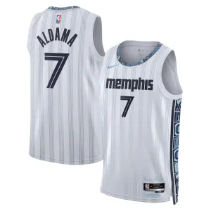 Maglia Memphis Grizzlies Santi Aldama City Edition 2025-26 Swingman Grigio - Uomo