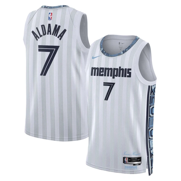 Maglia Memphis Grizzlies Santi Aldama City Edition 2025-26 Swingman Grigio - Uomo