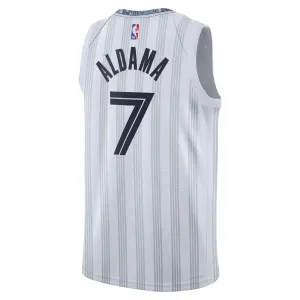 Maglia Memphis Grizzlies Santi Aldama City Edition 2025-26 Swingman Grigio - Uomo