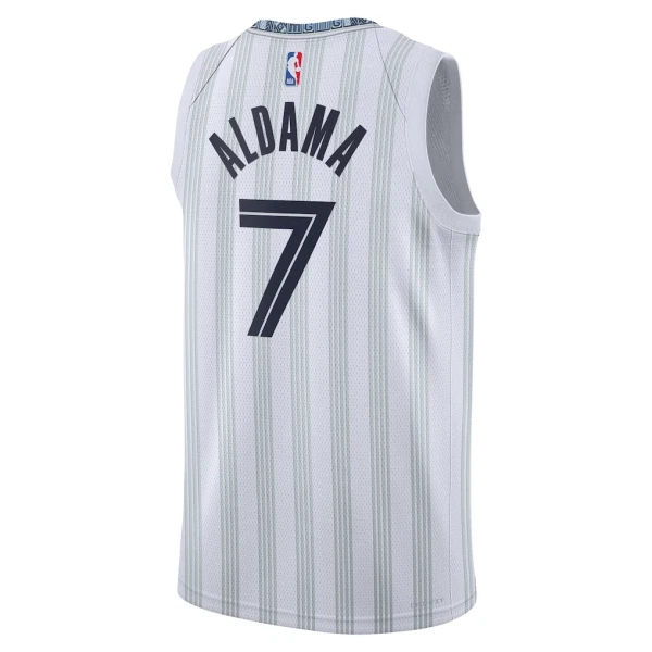 Maglia Memphis Grizzlies Santi Aldama City Edition 2025-26 Swingman Grigio - Uomo