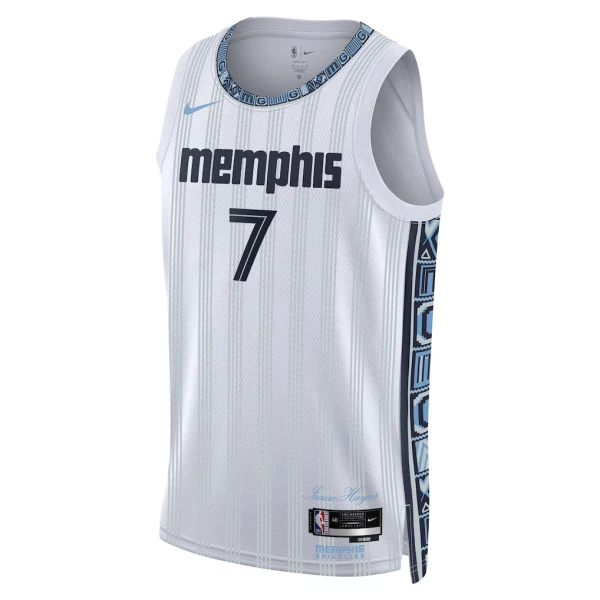 Maglia Memphis Grizzlies Santi Aldama City Edition 2025-26 Swingman Grigio - Uomo