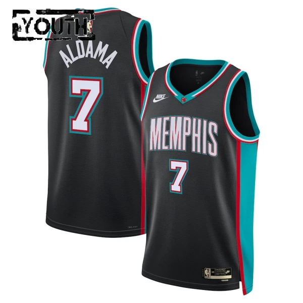 Maglia Memphis Grizzlies Santi Aldama Classic Edition 2025-26 Swingman Nero - Bambino Maglia Memphis Grizzlies Santi Aldama Classic Edition 2025-26 Swingman Nero - Bambino
