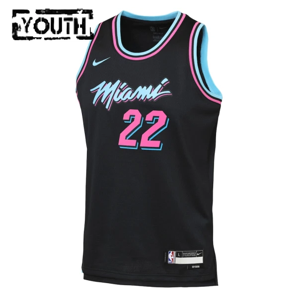 Maglia Miami Heat Andrew Wiggins City Edition 2025-26 Swingman Nero - Bambino