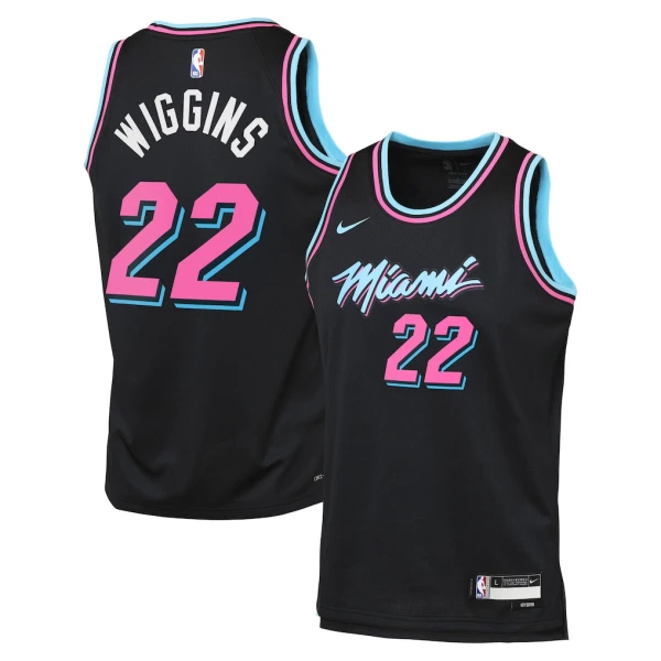 Maglia Miami Heat Andrew Wiggins City Edition 2025-26 Swingman Nero - Uomo Maglia Miami Heat Andrew Wiggins City Edition 2025-26 Swingman Nero - Uomo