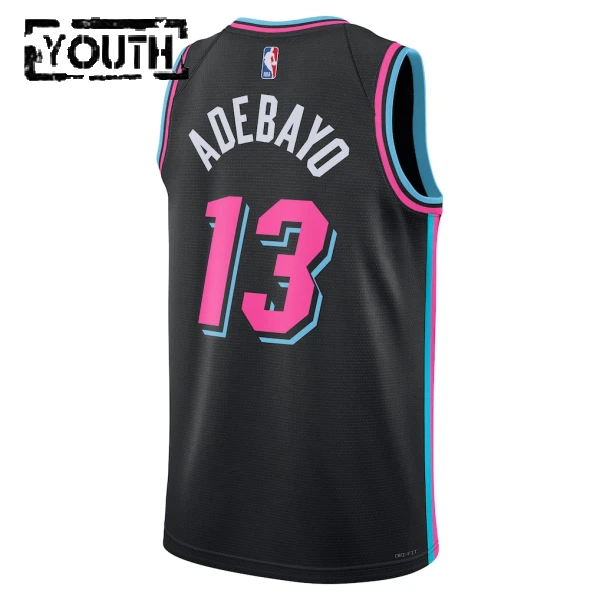 Maglia Miami Heat Bam Adebayo City Edition 2025-26 Swingman Nero - Bambino