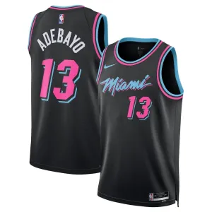 Maglia Miami Heat Bam Adebayo City Edition 2025-26 Swingman Nero - Uomo