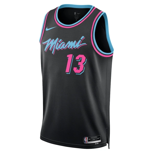 Maglia Miami Heat Bam Adebayo City Edition 2025-26 Swingman Nero - Uomo