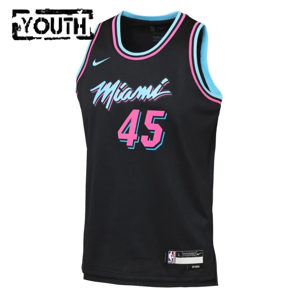 Maglia Miami Heat Davion Mitchell City Edition 2025-26 Swingman Nero - Bambino