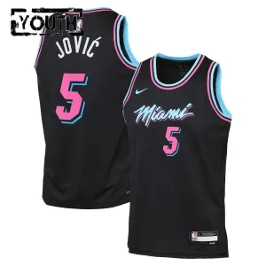 Maglia Miami Heat Nikola Jovic City Edition 2025-26 Swingman Nero - Bambino