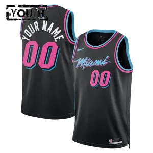 Maglia Miami Heat Personalizzata City Edition 2025-26 Swingman Nero - Bambino