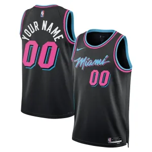 Maglia Miami Heat Personalizzata City Edition 2025-26 Swingman Nero - Uomo