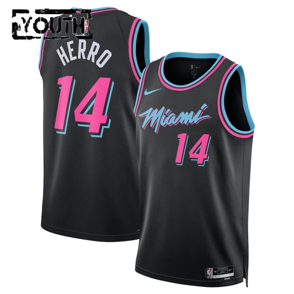 Maglia Miami Heat Tyler Herro City Edition 2025-26 Swingman Nero - Bambino