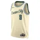 Maglia Milwaukee Bucks Bobby Portis JR City Edition 2025-26 Swingman Bianco - Uomo