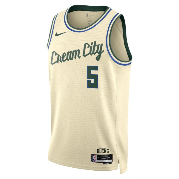 Maglia Milwaukee Bucks Gary Trent JR City Edition 2025-26 Swingman Bianco - Uomo
