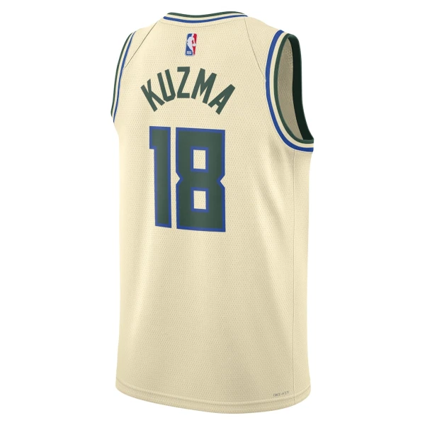Maglia Milwaukee Bucks Kyle Kuzma City Edition 2025-26 Swingman Bianco - Uomo