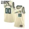 Maglia Milwaukee Bucks Personalizzata City Edition 2025-26 Swingman Bianco - Bambino