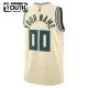 Maglia Milwaukee Bucks Personalizzata City Edition 2025-26 Swingman Bianco - Bambino