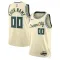 Maglia Milwaukee Bucks Personalizzata City Edition 2025-26 Swingman Bianco - Uomo