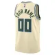 Maglia Milwaukee Bucks Personalizzata City Edition 2025-26 Swingman Bianco - Uomo