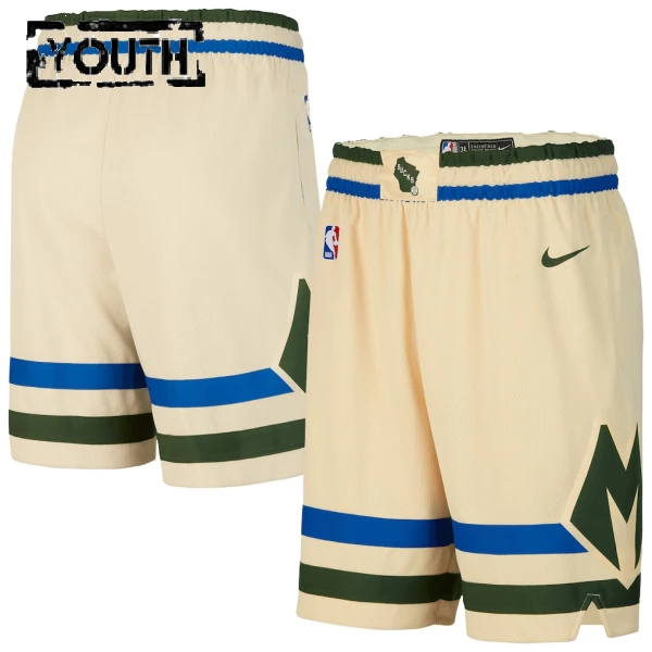 Pantaloncini Milwaukee Bucks City Edition 2025-26 Swingman - Bambino