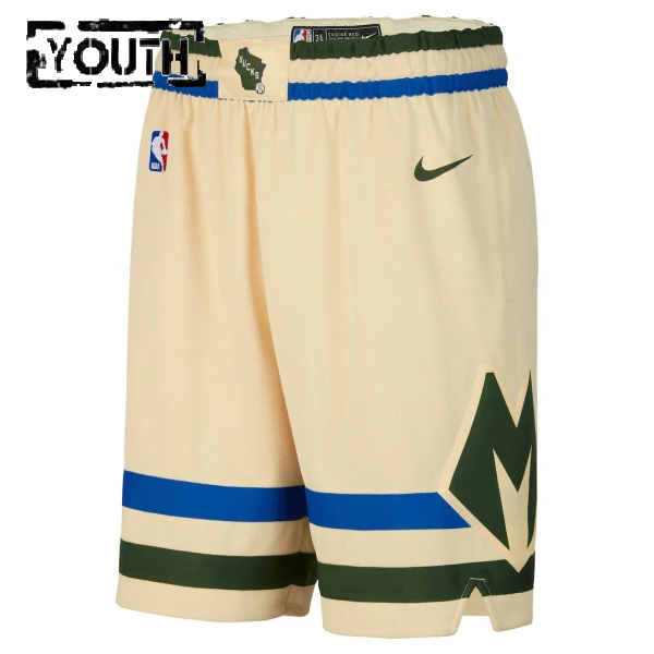 Pantaloncini Milwaukee Bucks City Edition 2025-26 Swingman - Bambino