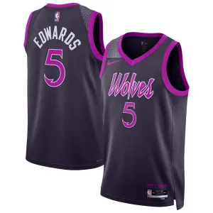 Maglia Minnesota Timberwolves Anthony Edwards City Edition 2025-26 Swingman Nero - Uomo