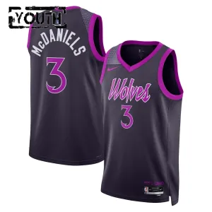 Maglia Minnesota Timberwolves Jaden Mcdaniels City Edition 2025-26 Swingman Nero - Bambino