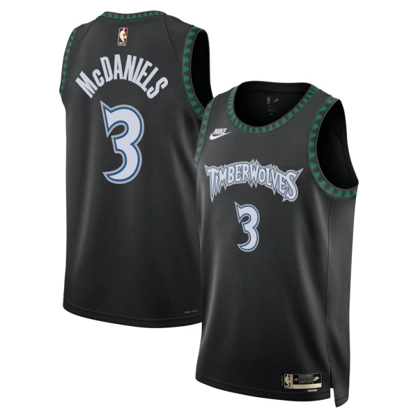 Maglia Minnesota Timberwolves Jaden Mcdaniels Classic Edition 2025-26 Swingman Nero - Uomo
