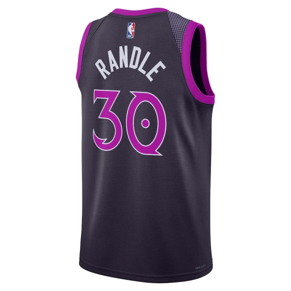 Maglia Minnesota Timberwolves Julius Randle City Edition 2025-26 Swingman Nero - Uomo