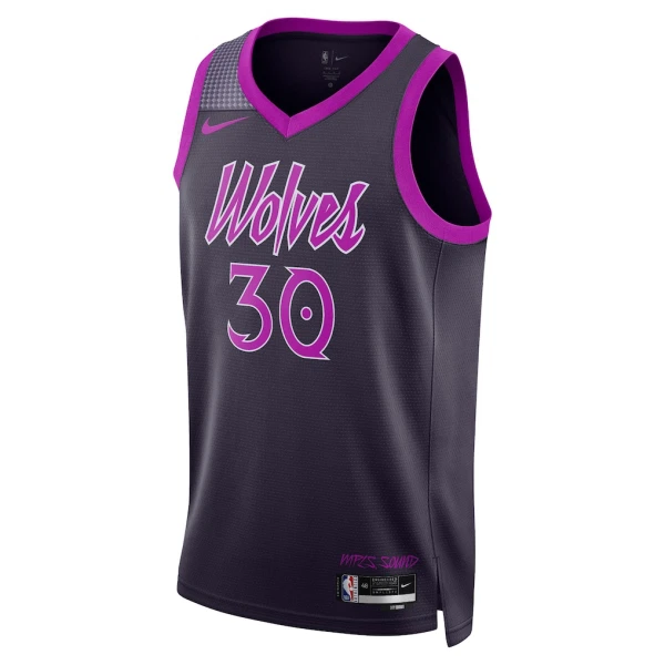 Maglia Minnesota Timberwolves Julius Randle City Edition 2025-26 Swingman Nero - Uomo