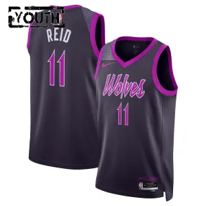 Maglia Minnesota Timberwolves Naz Reid City Edition 2025-26 Swingman Nero - Bambino