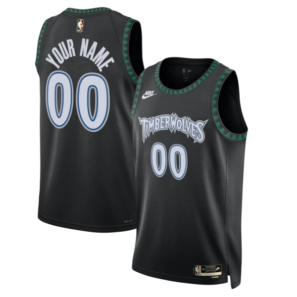Maglia Minnesota Timberwolves Personalizzata Classic Edition 2025-26 Swingman Nero - Uomo