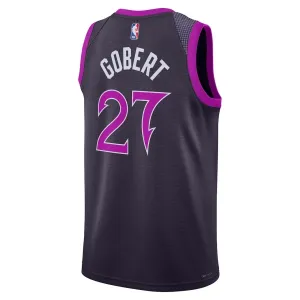 Maglia Minnesota Timberwolves Rudy Gobert City Edition 2025-26 Swingman Nero - Uomo