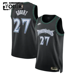 Maglia Minnesota Timberwolves Rudy Gobert Classic Edition 2025-26 Swingman Nero - Bambino