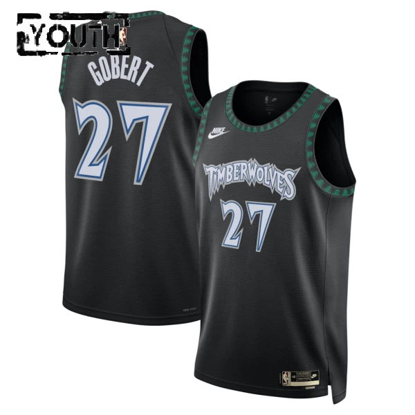 Maglia Minnesota Timberwolves Rudy Gobert Classic Edition 2025-26 Swingman Nero - Bambino