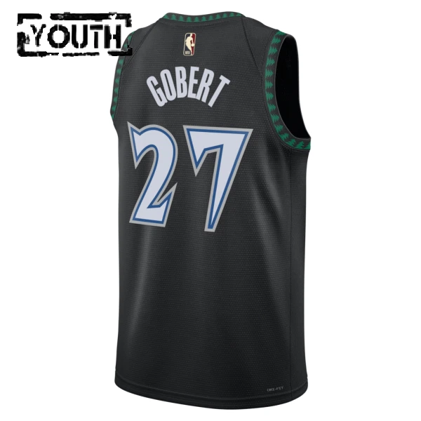 Maglia Minnesota Timberwolves Rudy Gobert Classic Edition 2025-26 Swingman Nero - Bambino