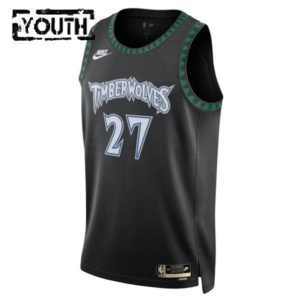 Maglia Minnesota Timberwolves Rudy Gobert Classic Edition 2025-26 Swingman Nero - Bambino