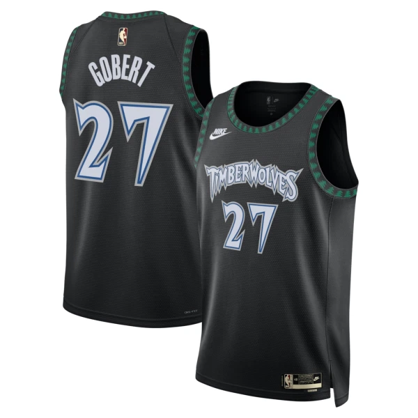 Maglia Minnesota Timberwolves Rudy Gobert Classic Edition 2025-26 Swingman Nero - Uomo