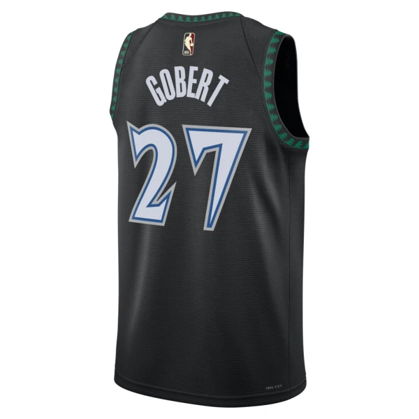 Maglia Minnesota Timberwolves Rudy Gobert Classic Edition 2025-26 Swingman Nero - Uomo