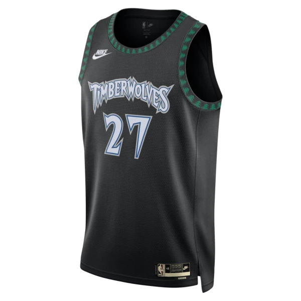 Maglia Minnesota Timberwolves Rudy Gobert Classic Edition 2025-26 Swingman Nero - Uomo