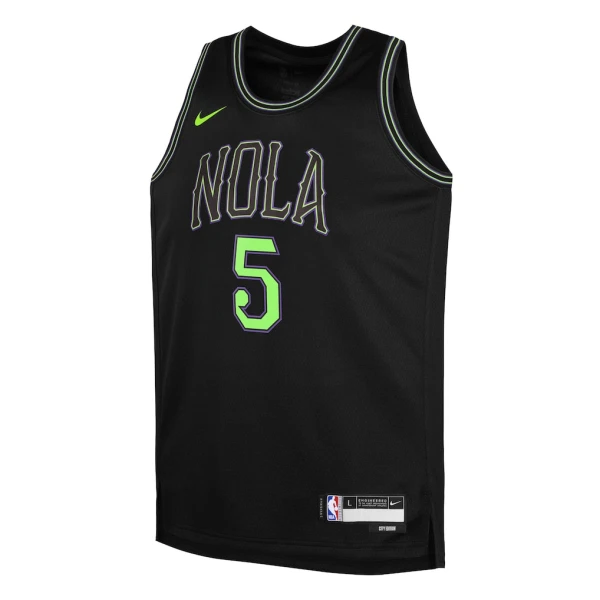 Maglia New Orleans Pelicans Dejounte Murray City Edition 2025-26 Swingman Nero - Uomo