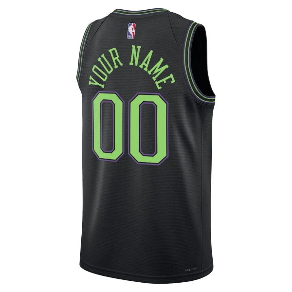 Maglia New Orleans Pelicans Personalizzata City Edition 2025-26 Swingman Nero - Uomo
