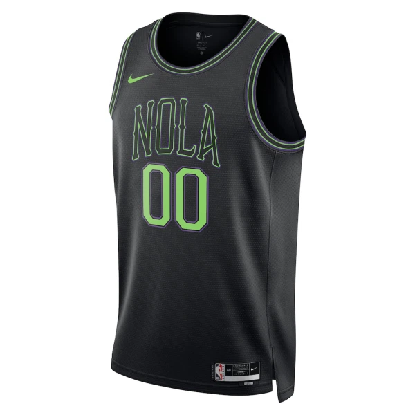 Maglia New Orleans Pelicans Personalizzata City Edition 2025-26 Swingman Nero - Uomo