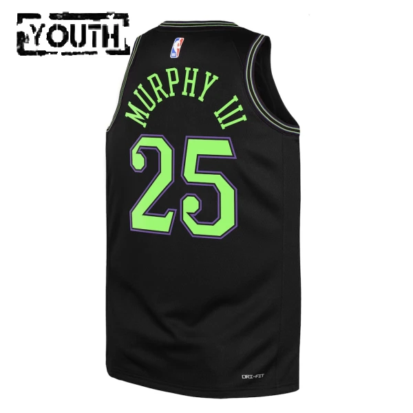 Maglia New Orleans Pelicans Trey Murphy III City Edition 2025-26 Swingman Nero - Bambino