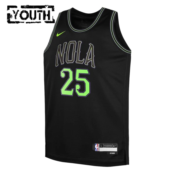Maglia New Orleans Pelicans Trey Murphy III City Edition 2025-26 Swingman Nero - Bambino