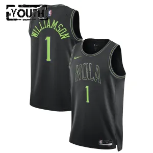Maglia New Orleans Pelicans Zion Williamson City Edition 2025-26 Swingman Nero - Bambino