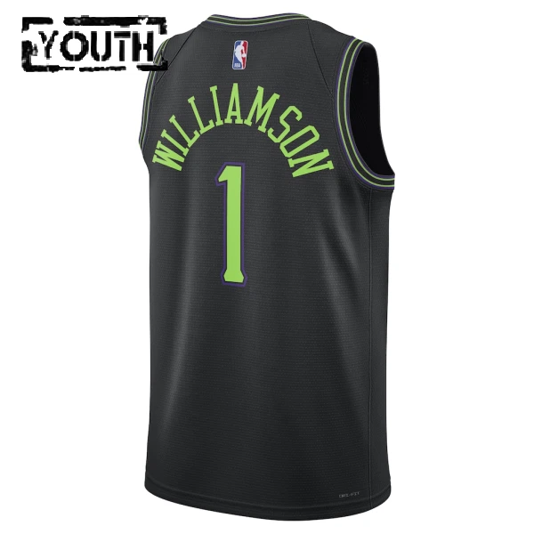 Maglia New Orleans Pelicans Zion Williamson City Edition 2025-26 Swingman Nero - Bambino
