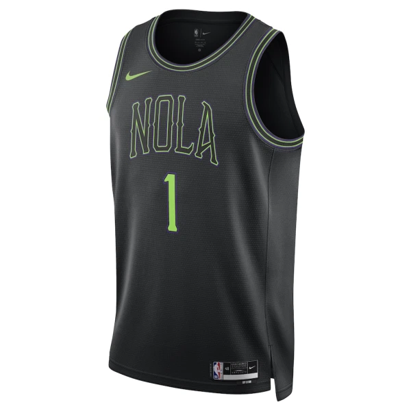 Maglia New Orleans Pelicans Zion Williamson City Edition 2025-26 Swingman Nero - Uomo