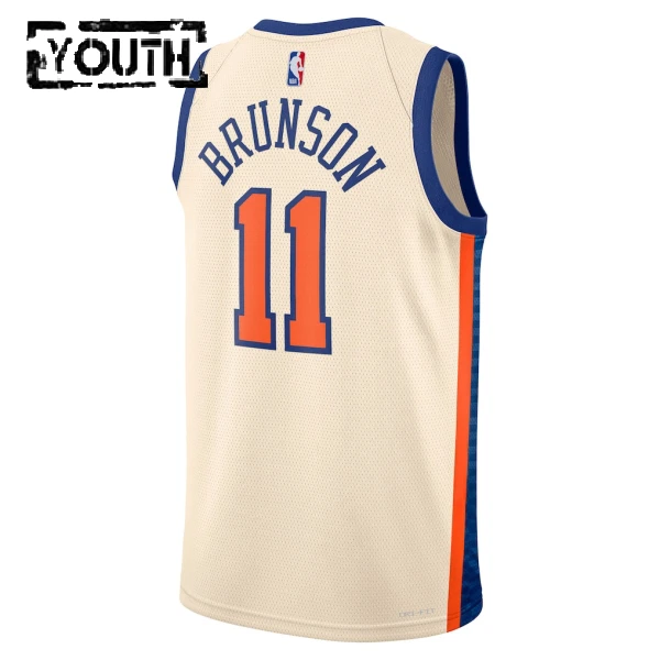 Maglia New York Knicks Jalen Brunson City Edition 2025-26 Swingman Bianco - Bambino