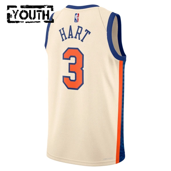 Maglia New York Knicks Josh Hart City Edition 2025-26 Swingman Bianco - Bambino